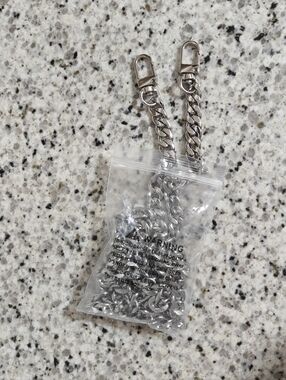 Heavy duty bag chain (crossbody, silver)